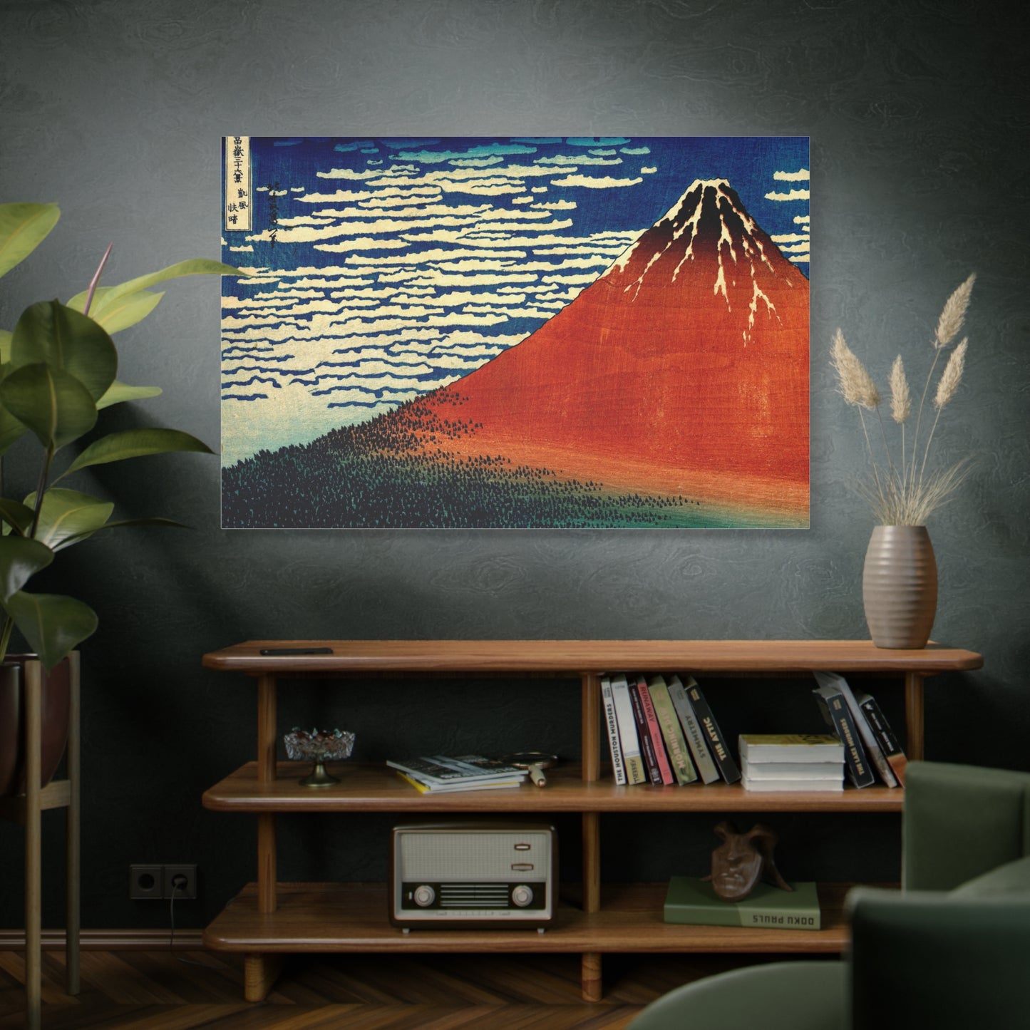 Red Fuji Canvas Print - Hokusai Fine Wind Clear Morning Japanese Ukiyo-e Wall Art