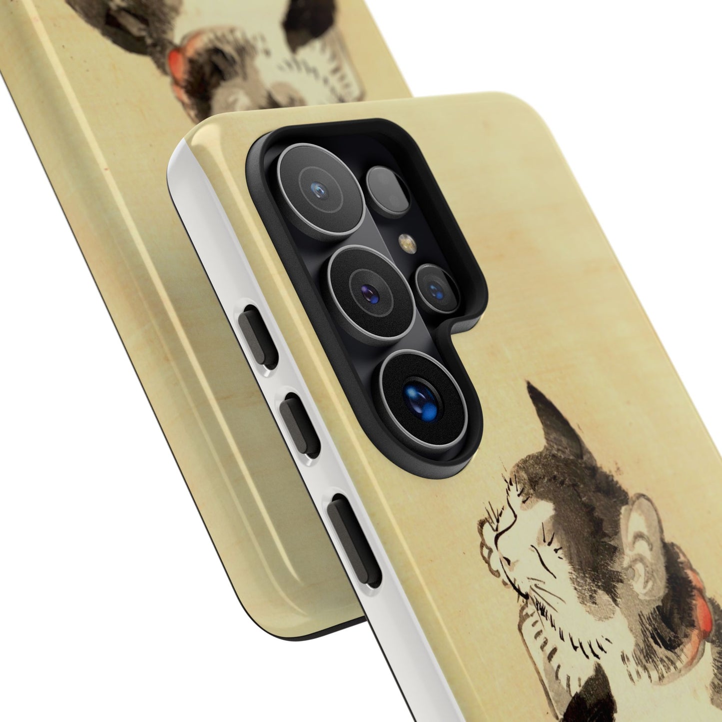 Sleeping Cat iPhone Case | Meiji Era Japanese Ink Painting | Ukiyo-e Art Phone Case | Vintage Japan Cat Gift
