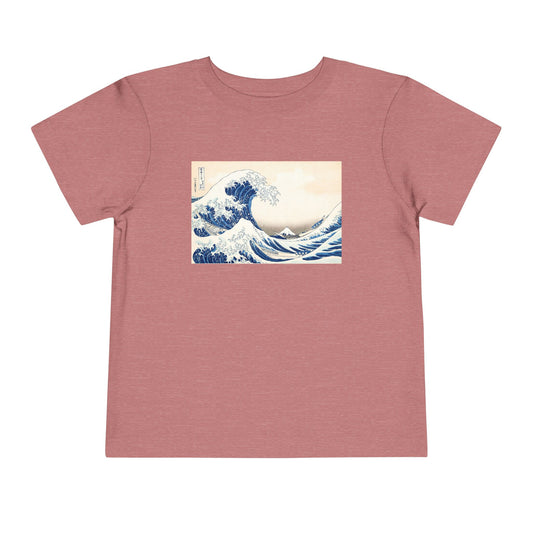 Great Wave off Kanagawa Toddler T-Shirt - Hokusai Japanese Art Kids Tee