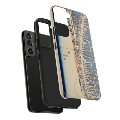 浮世絵ブリッジ・ミニマルスマホケース Ukiyo-e Bridge Minimalist Phone Case