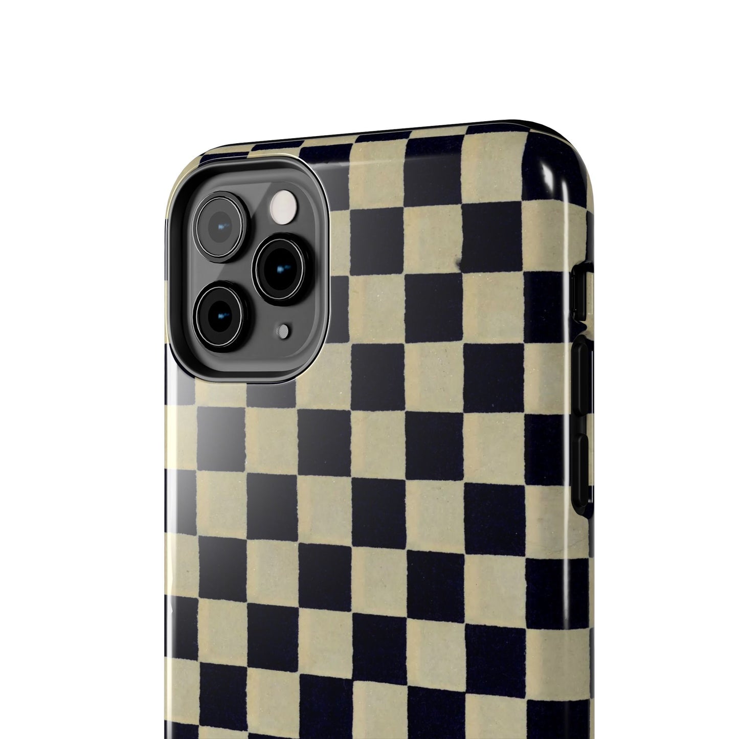 Ichimatsu Check Phone Case | Japanese Chiyogami Art | Taisho Modern Design 1926
