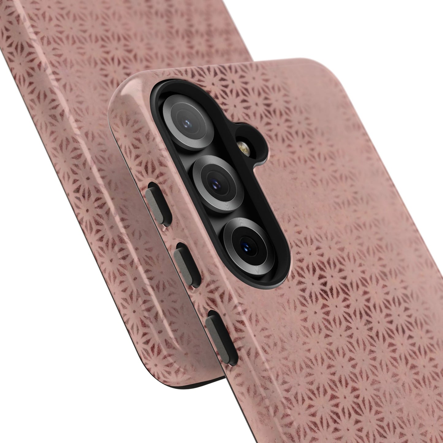 Taisho Era Pink Asanoha Phone Case | 1926 Japanese Chiyogami Art | Hemp Leaf Pattern