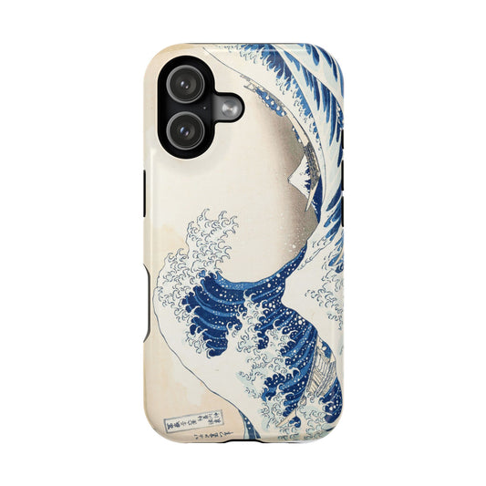 Hokusai "Great Wave off Kanagawa" Phone Case | Edo Era Japanese Ukiyo-e Art | Magnetic Shockproof Cover