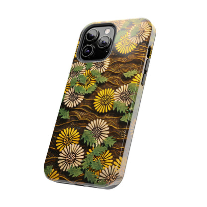 Japanese Dandelion Tough Phone Case | Kamisaka Sekka Zuanbyakushu 1901 | Meiji Era Art