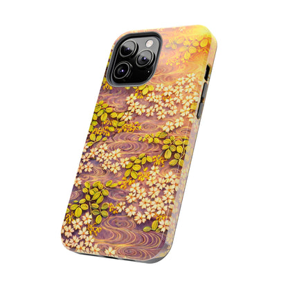 Sakura River Morning Light Phone Case – Japanese Chiyogami Inspired
