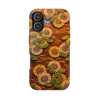Japanese Dandelion Sunset Glow Tough Phone Case | Kamisaka Sekka 1901 | Meiji Era Art