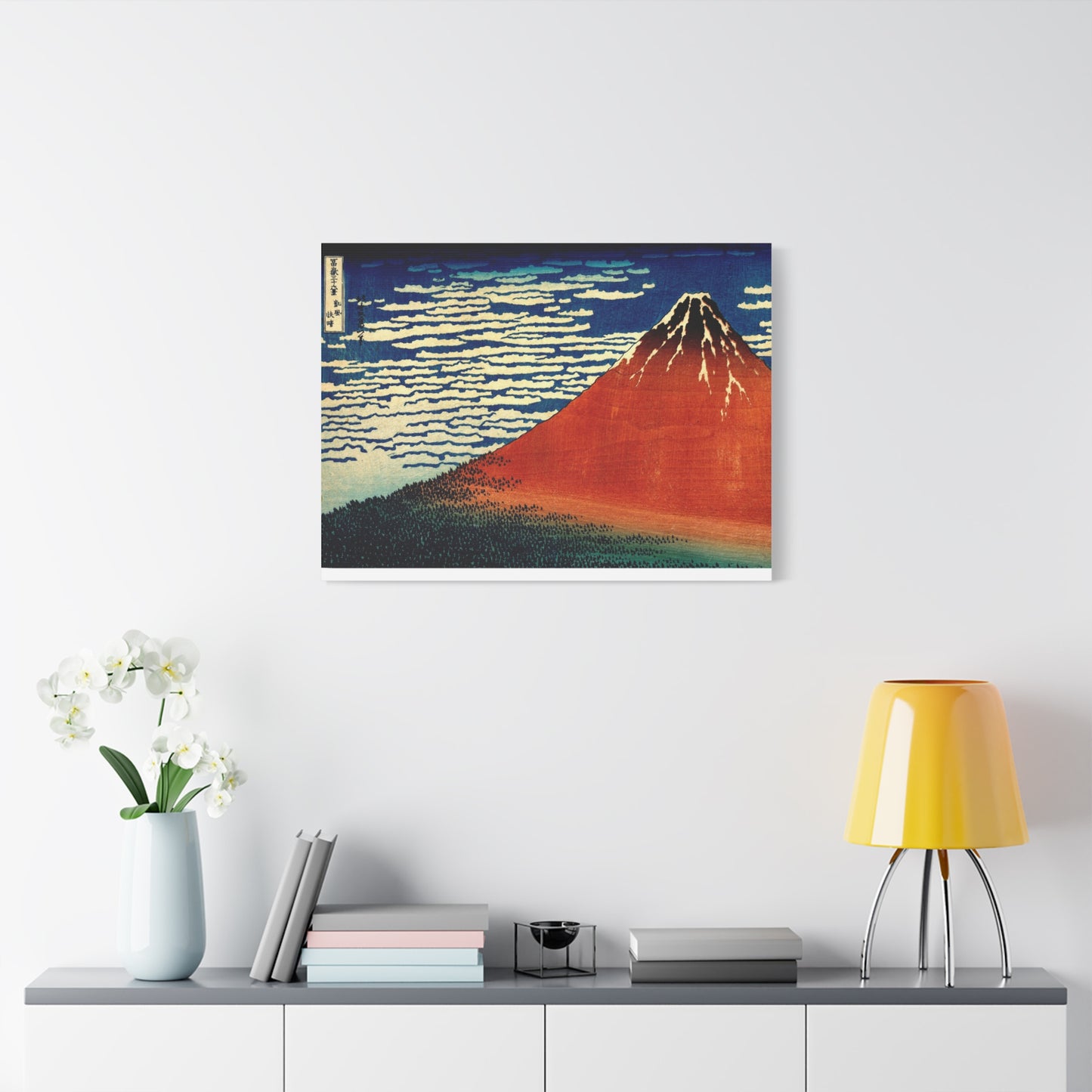 Red Fuji Canvas Print - Hokusai Fine Wind Clear Morning Japanese Ukiyo-e Wall Art
