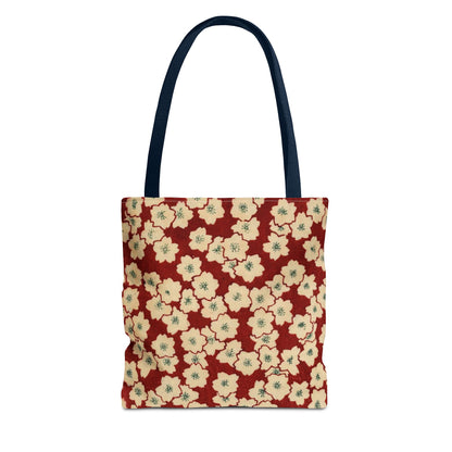 Japanese Sakura Tote Bag - Taisho Era Chiyogami Washi Pattern Vintage Design