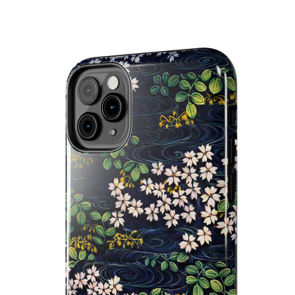 Sakura River Night Phone Case – Japanese Chiyogami Inspired Design