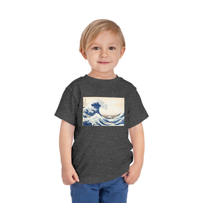 Great Wave off Kanagawa Toddler T-Shirt - Hokusai Japanese Art Kids Tee