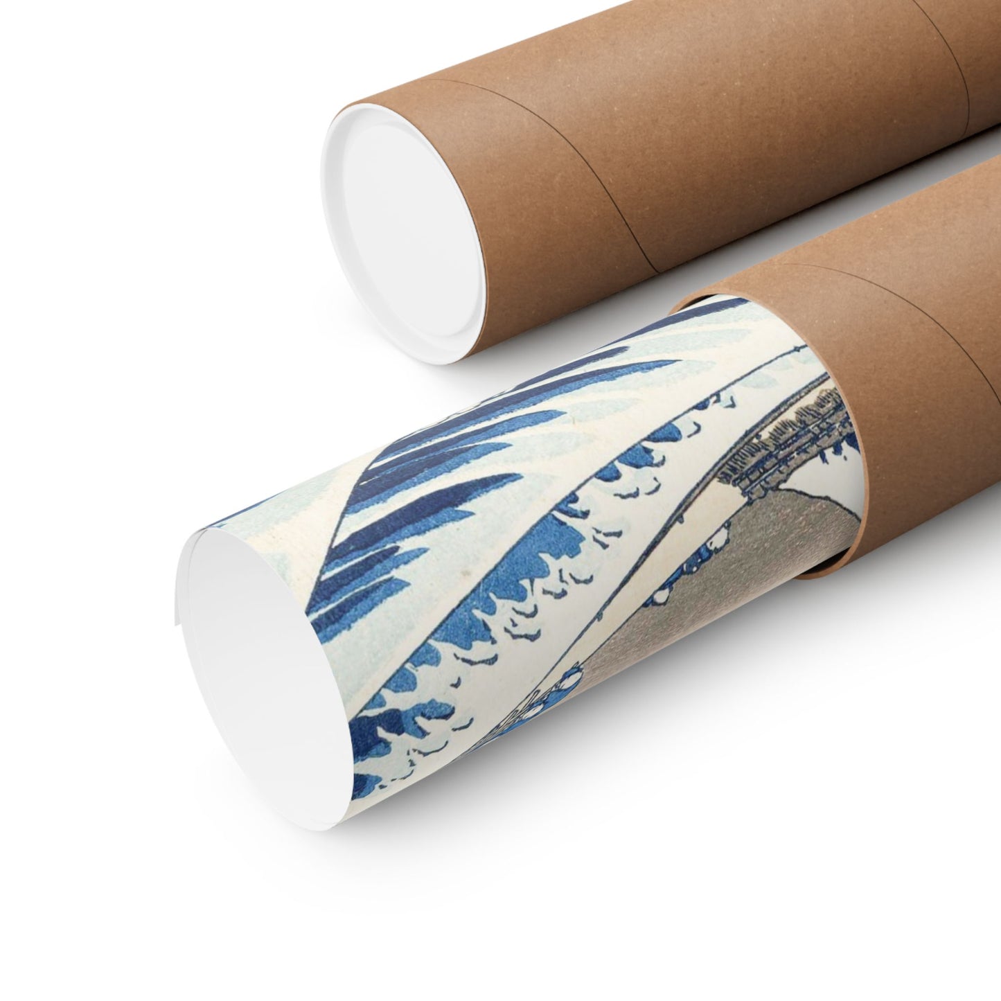 Hokusai Wave Matte Poster — The Great Wave Off Kanagawa Horizontal Print