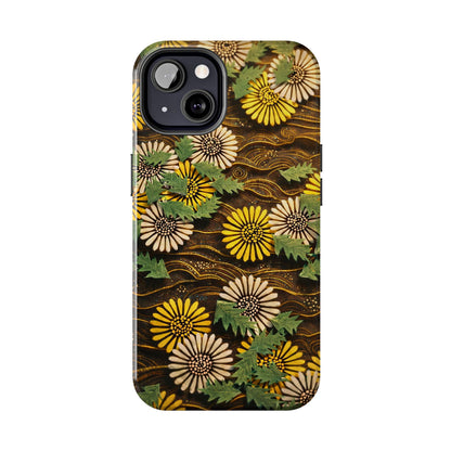 Japanese Dandelion Tough Phone Case | Kamisaka Sekka Zuanbyakushu 1901 | Meiji Era Art