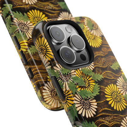 Japanese Dandelion Tough Phone Case | Kamisaka Sekka Zuanbyakushu 1901 | Meiji Era Art