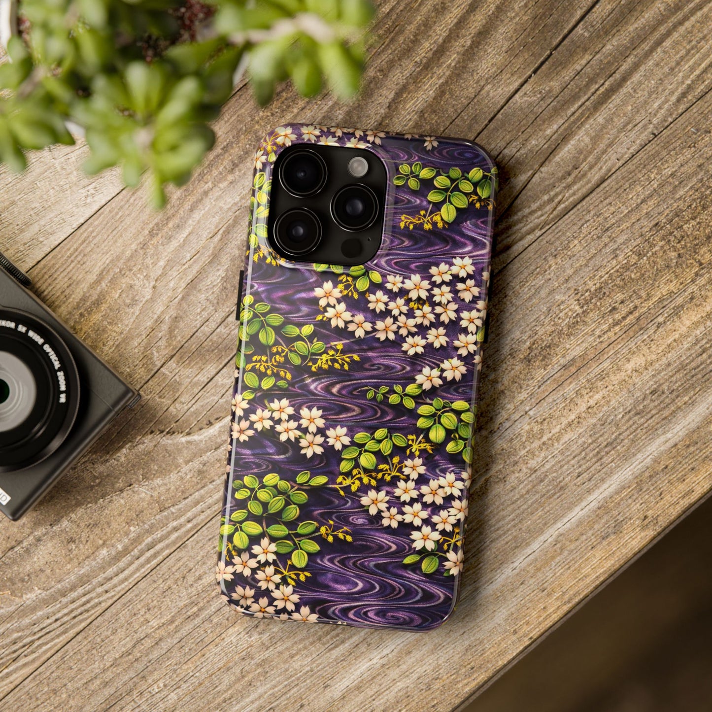 Sakura River Phone Case – Japanese Chiyogami Inspired Design