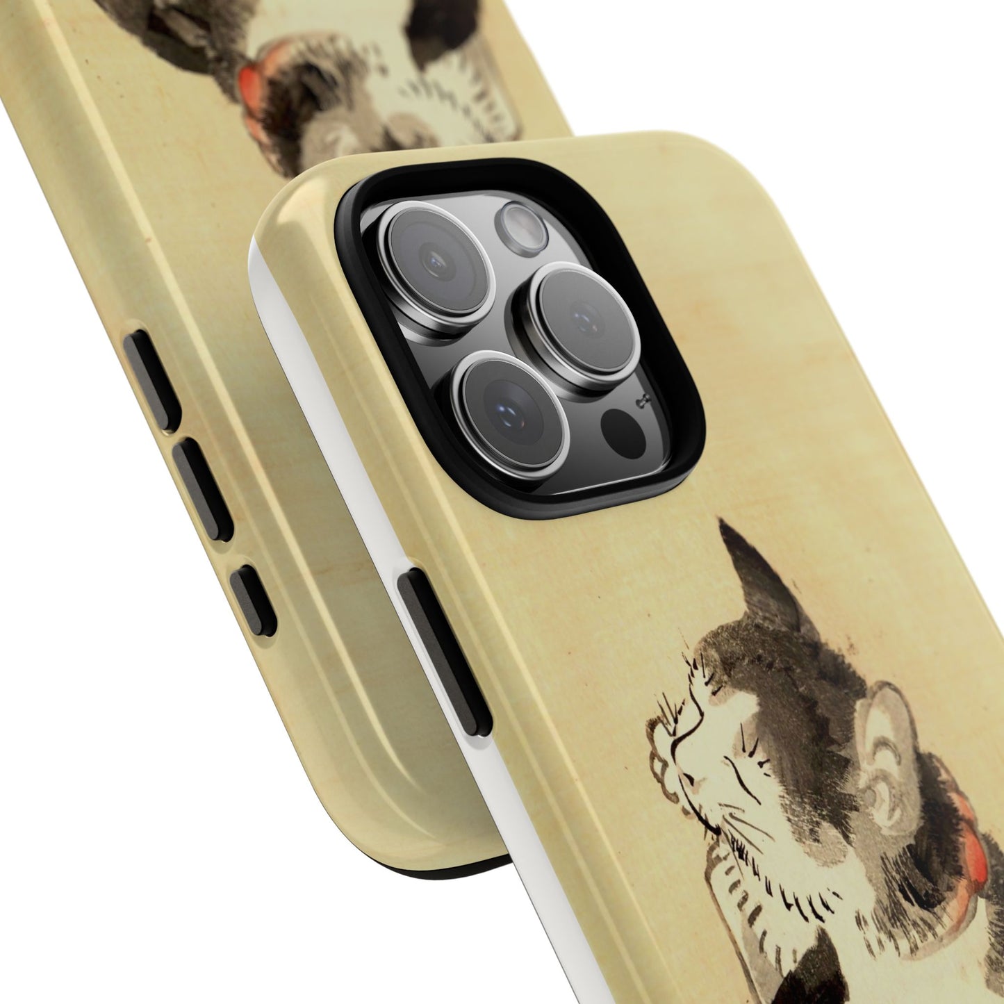 Sleeping Cat iPhone Case | Meiji Era Japanese Ink Painting | Ukiyo-e Art Phone Case | Vintage Japan Cat Gift