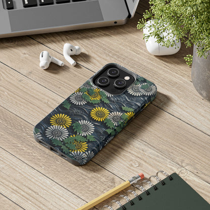 Japanese Dandelion Moonlight Tough Phone Case | Kamisaka Sekka 1901 | Meiji Era Art