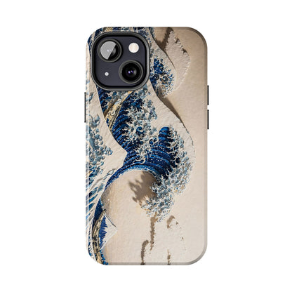 Great Wave 3D Embossed Tough Phone Case – Hokusai Japanese Art