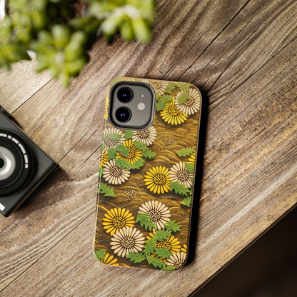 Japanese Dandelion Morning Glow Tough Phone Case | Kamisaka Sekka 1901 | Meiji Era Art