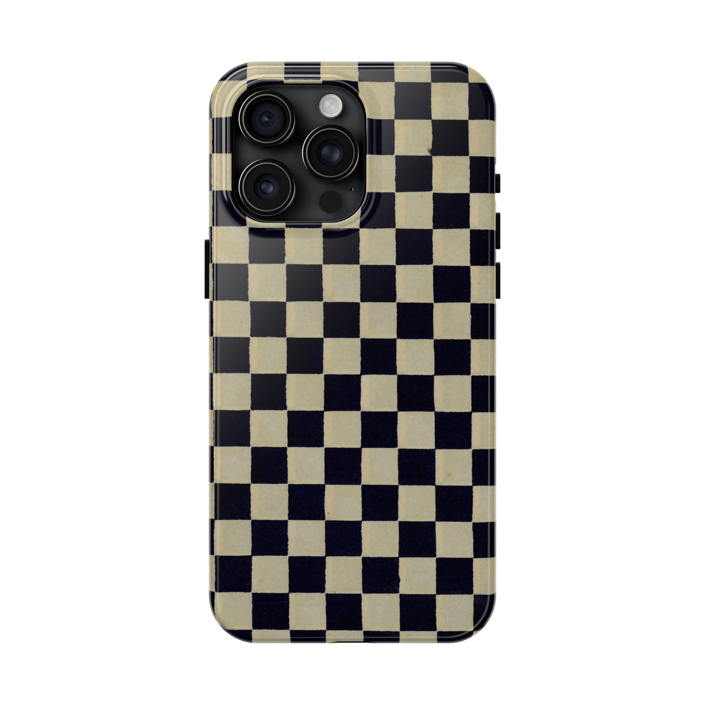 Ichimatsu Check Phone Case | Japanese Chiyogami Art | Taisho Modern Design 1926