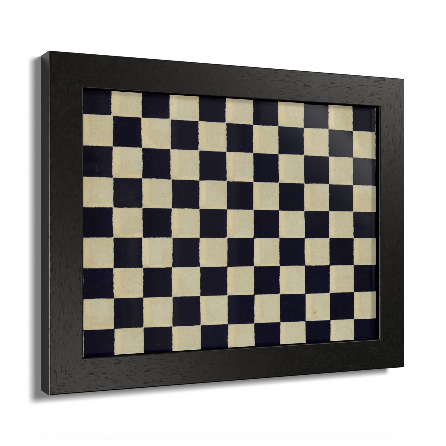 Taisho Era Ichimatsu Checkerboard Framed Poster - 1926 Japanese Chiyogami Wall Art
