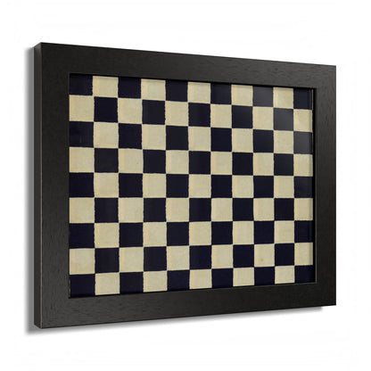 Taisho Era Ichimatsu Checkerboard Framed Poster - 1926 Japanese Chiyogami Wall Art