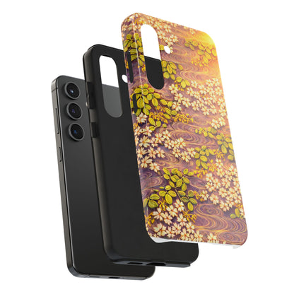 Sakura River Morning Light Phone Case – Japanese Chiyogami Inspired