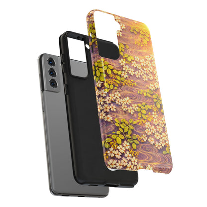 Sakura River Morning Light Phone Case – Japanese Chiyogami Inspired