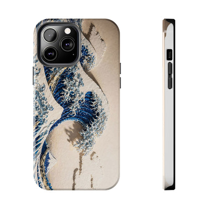 Great Wave 3D Embossed Tough Phone Case – Hokusai Japanese Art