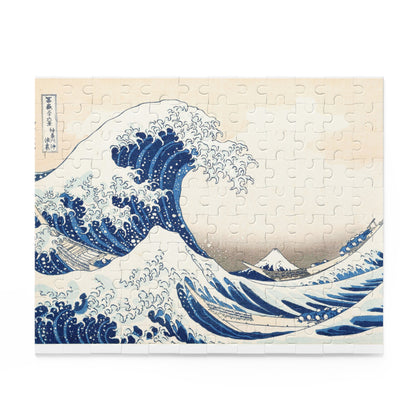 “Hokusai Great Wave Jigsaw Puzzle – Japanese Art Gift”(120/252/500 pcs)