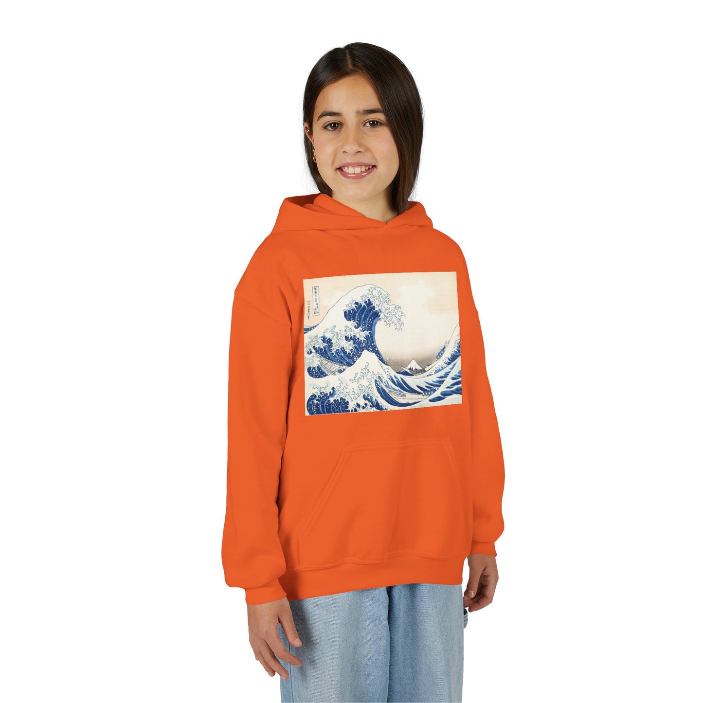Great Wave off Kanagawa Kids Hoodie - Hokusai Japanese Art Youth Sweatshirt