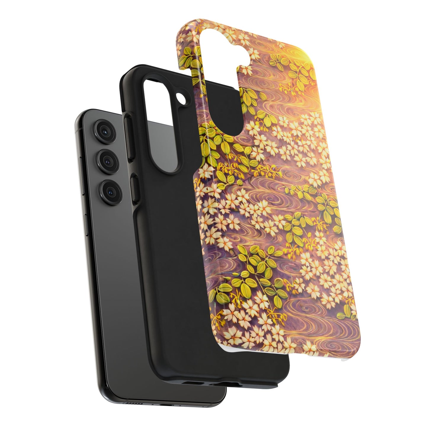 Sakura River Morning Light Phone Case – Japanese Chiyogami Inspired