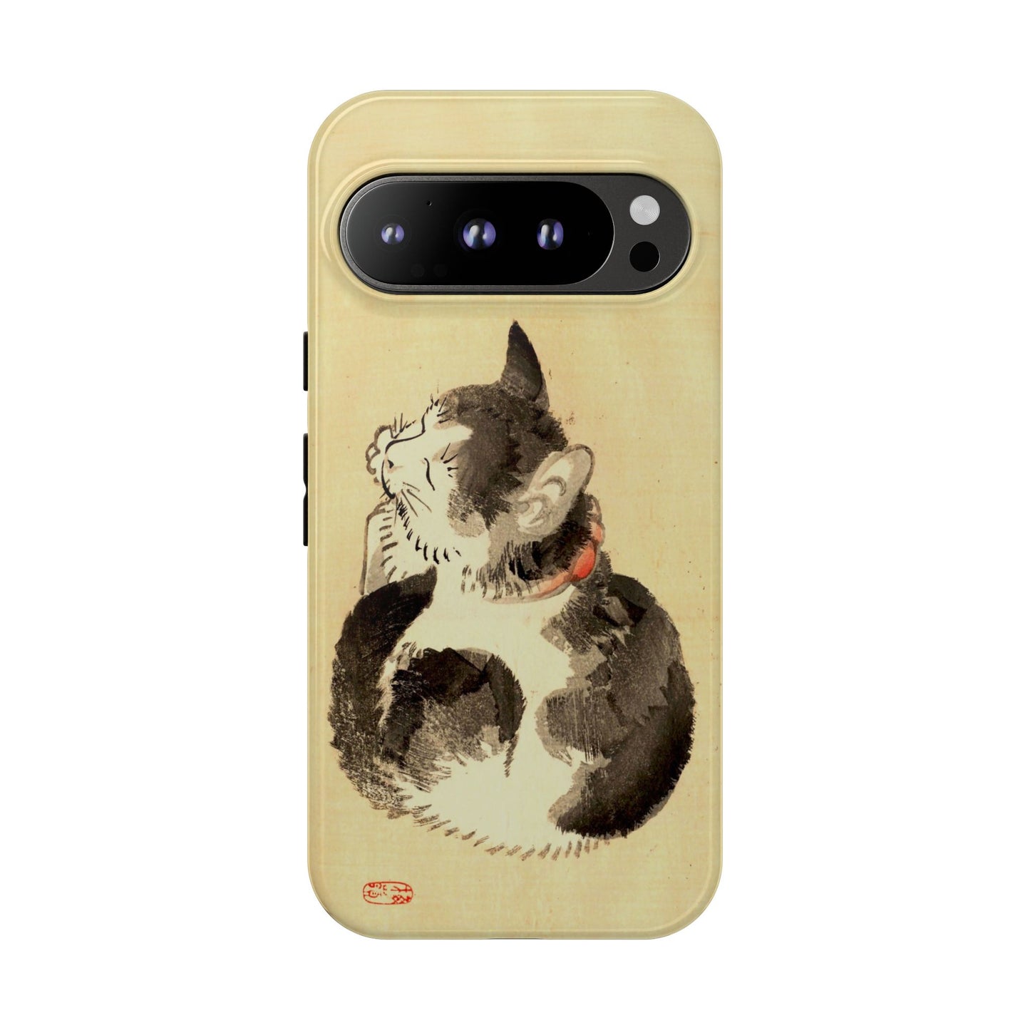 Sleeping Cat iPhone Case | Meiji Era Japanese Ink Painting | Ukiyo-e Art Phone Case | Vintage Japan Cat Gift