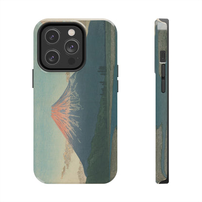 Red Fuji Japanese Ukiyo-e Phone Case - Hokusai Mount Fuji Art Cover