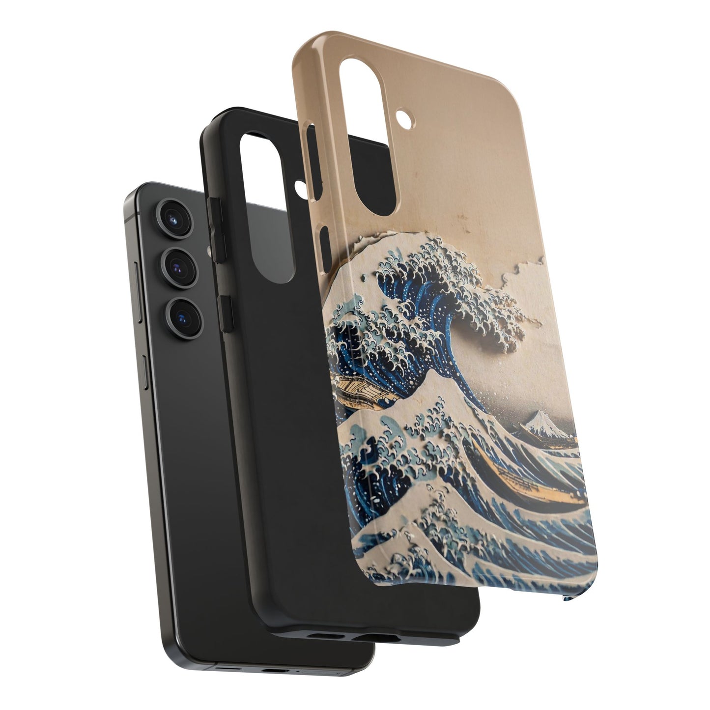 Japanese Great Wave Phone Case | Hokusai Katsushika 3D Art | Edo Era Masterpiece | Fuji Mountain