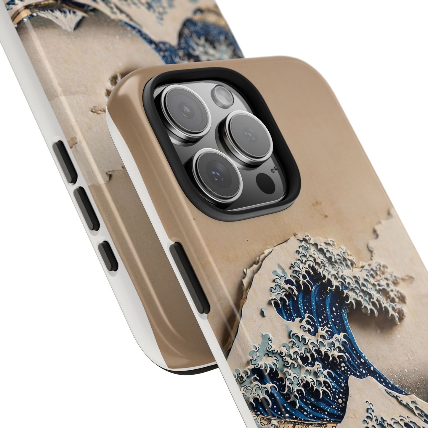 Japanese Great Wave Phone Case | Hokusai Katsushika 3D Art | Edo Era Masterpiece | Fuji Mountain