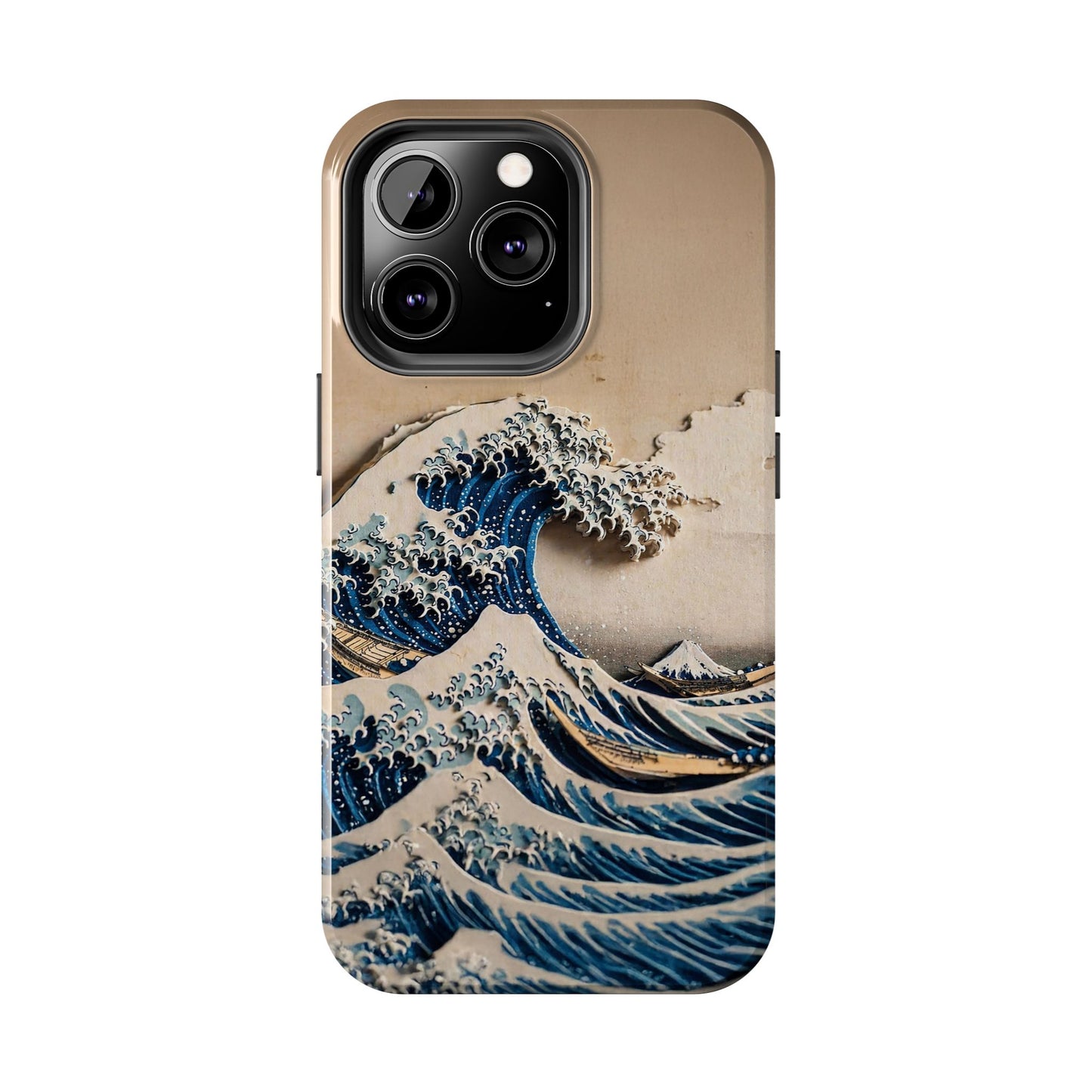 Japanese Great Wave Phone Case | Hokusai Katsushika 3D Art | Edo Era Masterpiece | Fuji Mountain