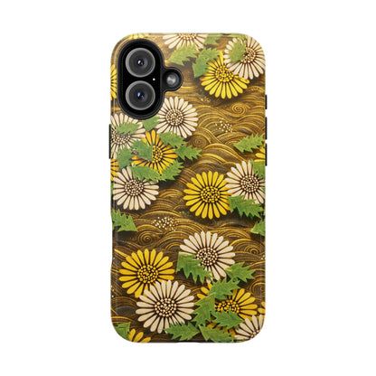 Japanese Dandelion Morning Glow Tough Phone Case | Kamisaka Sekka 1901 | Meiji Era Art