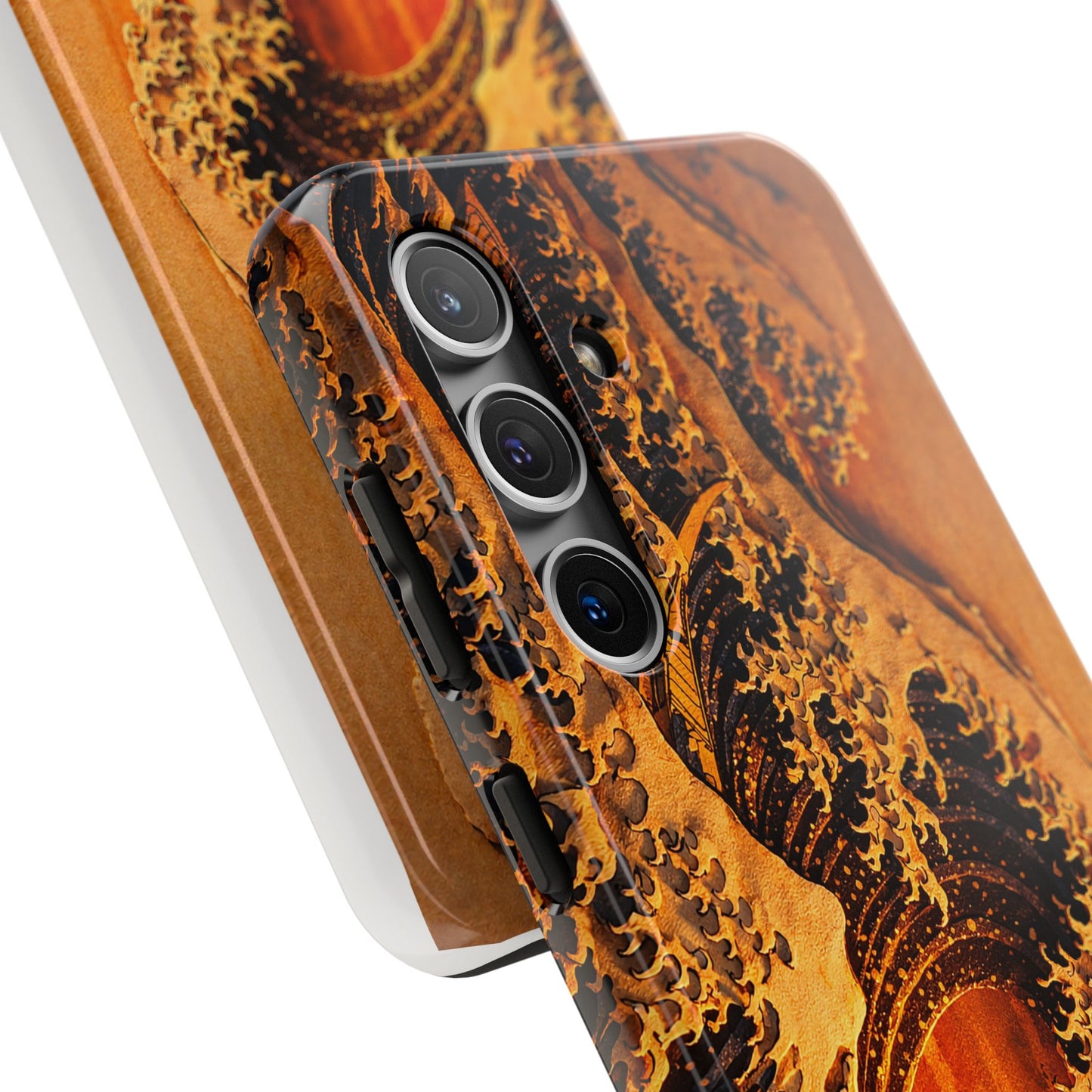 Golden Wave Tough Phone Case – Hokusai Sunset Japanese Art