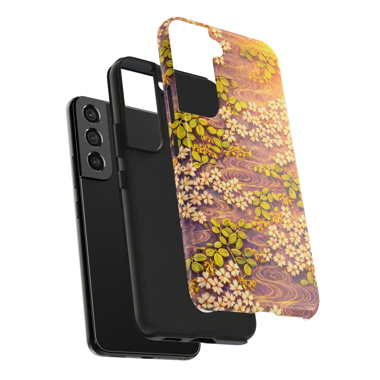 Sakura River Morning Light Phone Case – Japanese Chiyogami Inspired