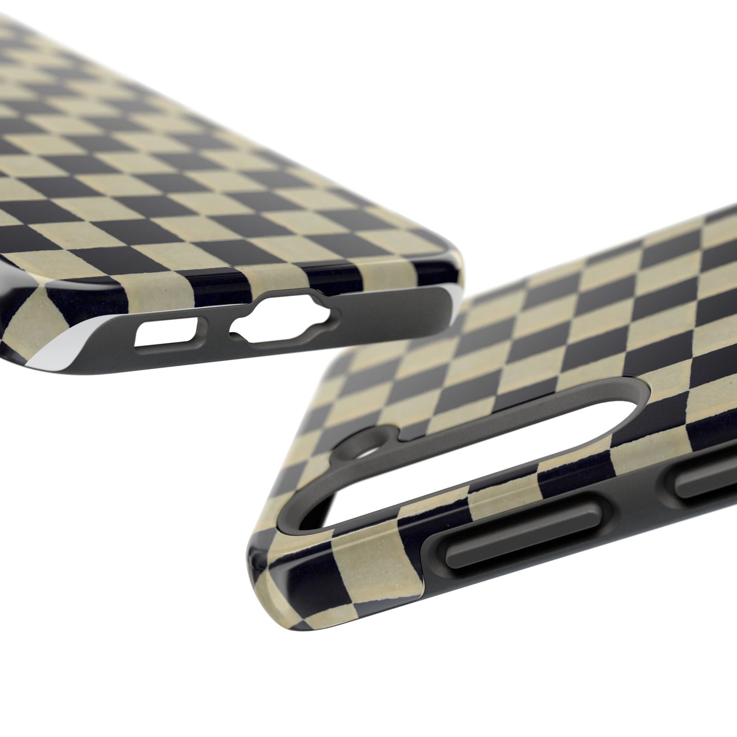 Ichimatsu Check Phone Case | Japanese Chiyogami Art | Taisho Modern Design 1926