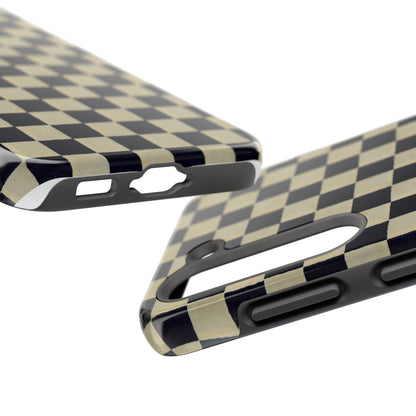 Ichimatsu Check Phone Case | Japanese Chiyogami Art | Taisho Modern Design 1926