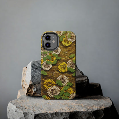 Japanese Dandelion Morning Glow Tough Phone Case | Kamisaka Sekka 1901 | Meiji Era Art
