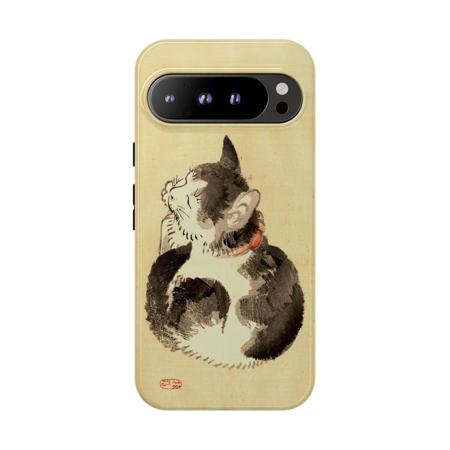 Sleeping Cat iPhone Case | Meiji Era Japanese Ink Painting | Ukiyo-e Art Phone Case | Vintage Japan Cat Gift
