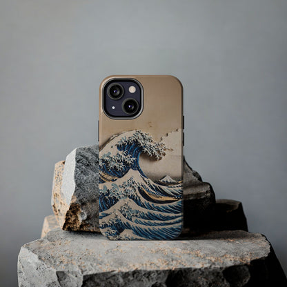Japanese Great Wave Phone Case | Hokusai Katsushika 3D Art | Edo Era Masterpiece | Fuji Mountain