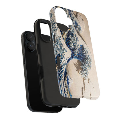 Great Wave 3D Embossed Tough Phone Case – Hokusai Japanese Art