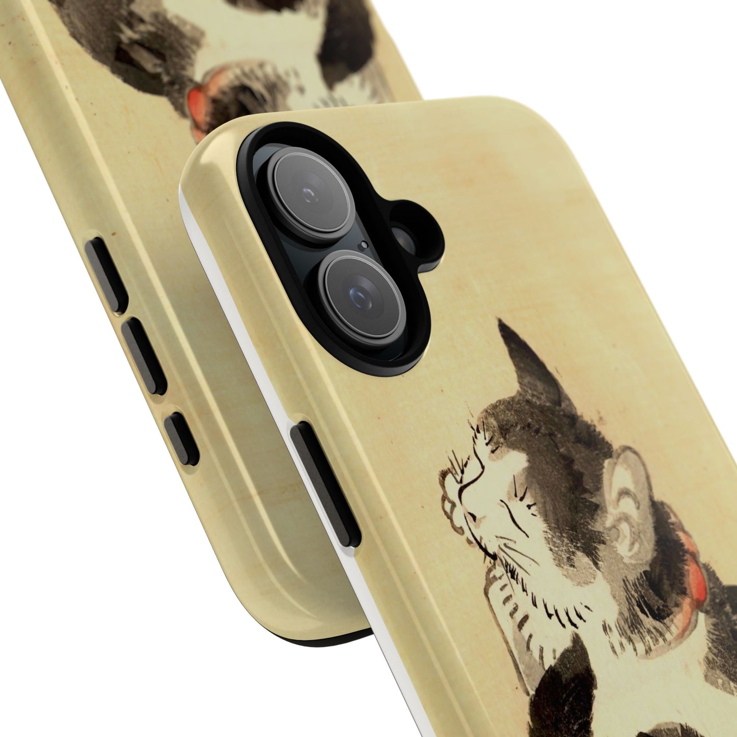 Sleeping Cat iPhone Case | Meiji Era Japanese Ink Painting | Ukiyo-e Art Phone Case | Vintage Japan Cat Gift