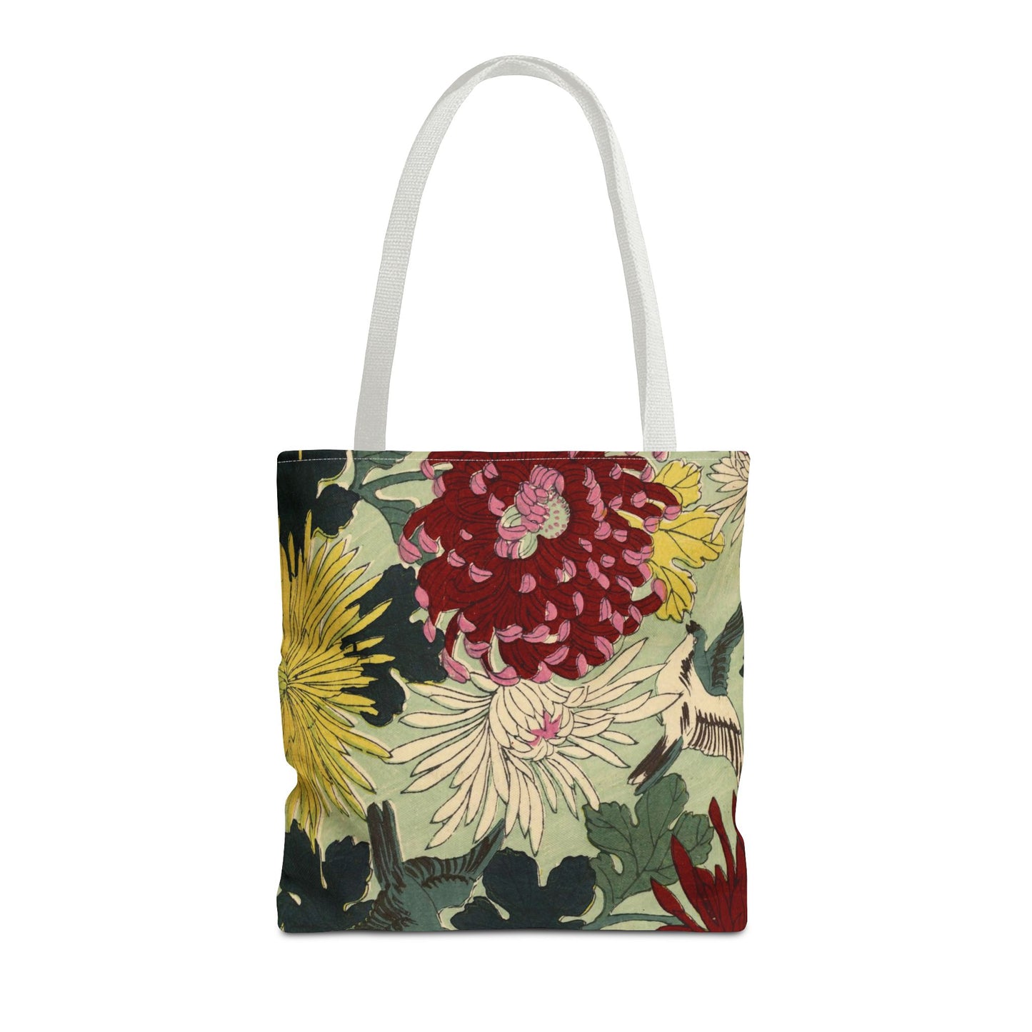 Japanese Chiyogami Floral Tote Bag – Traditional Washi Pattern Inspired by Taisho Era Design