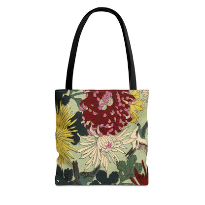 Japanese Chiyogami Floral Tote Bag – Traditional Washi Pattern Inspired by Taisho Era Design