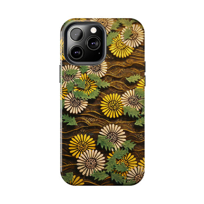 Japanese Dandelion Tough Phone Case | Kamisaka Sekka Zuanbyakushu 1901 | Meiji Era Art