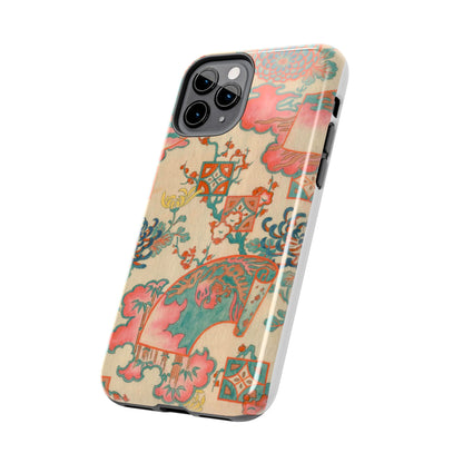 Meiji Era Fan & Chrysanthemum Phone Case | 1901 Zuan Hyakushu | Japanese Art